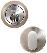 Sleek and Small Single Cylinder 2-1/16 Inch Deadbolt, INOX GD110B