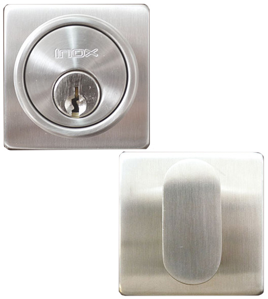 Stainless Steel 2-1/16 Square Deadbolt