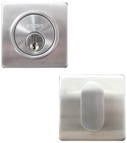 Stainless Steel 2-3/8 Square Deadbolt