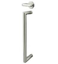ADA Compliant Sliding Door Privacy Set with Mitered Pull, INOX PHIX30108PD8340-ADA