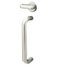 U Pull ADA Compliant Sliding Door Privacy Set, INOX PHIX31108PD8340-ADA