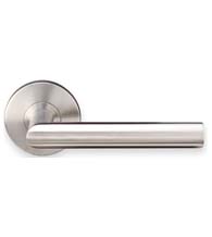Stainless Steel Frankfurt Leverset with Round Rose, INOX RA105