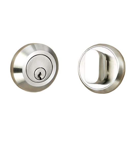 Stainless Steel 2-3/8 Round Deadbolt