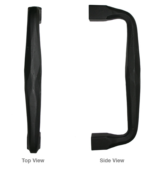 Black Iron Square End Pull