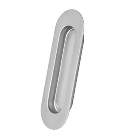 Oblong Stainless Steel Flush Pull