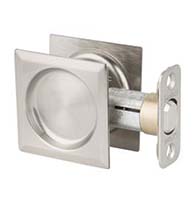 Square Pocket Door Passage Set, Kwikset 334-SQT