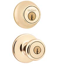 Apartment Keyed Tylo Knob With Single Cylinder Deadbolt, Kwikset 690T