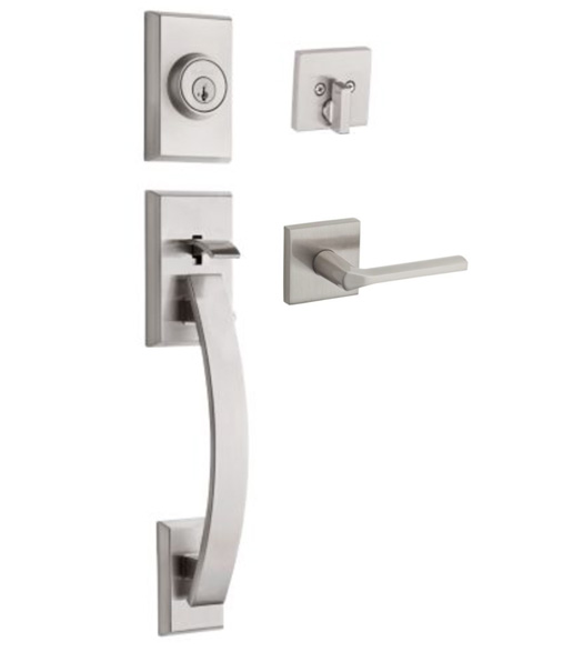 Modern Single Cylinder Tavaris Handleset