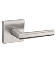 Square Rose Milan Door Lever Set, Kwikset MILSQT