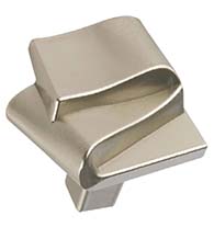 Satin Nickel Ribbon Cabinet Knob, Laurey 38428