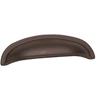 Oil Rubbed Bronze Nantucket Cup Pull, Laurey 52066