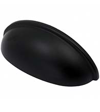 Matte Black Newport Cup Pull, Laurey 52420