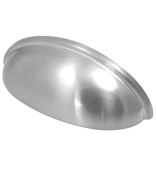3 Inch Newport Cup Pull Polished Chrome