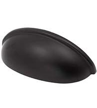Oil Rubbed Bronze Newport Cup Pull, Laurey 52466