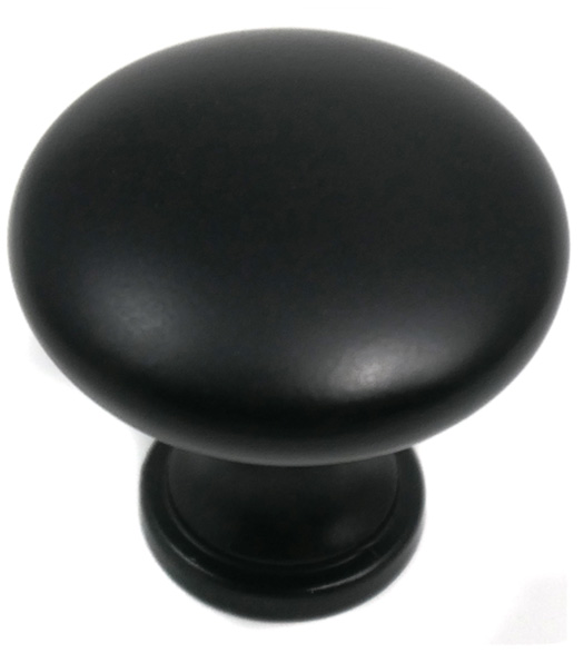 1-3/8 Cabinet Knob Matte Black