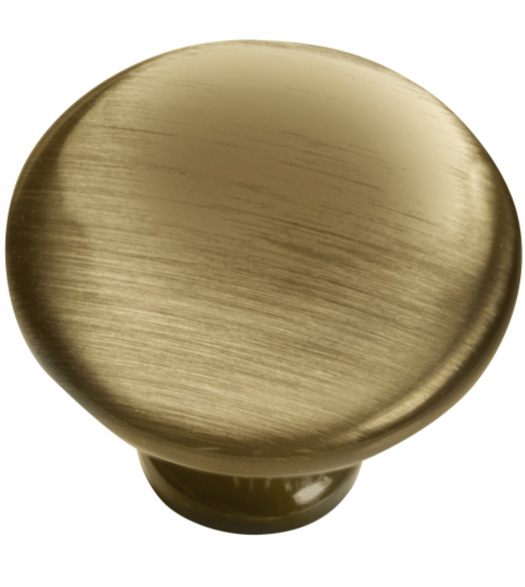 1-1/4 Diameter Knob Antique Brass