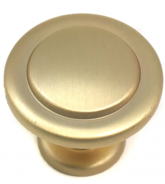 1-3/8 Knob Newport  Satin Brass