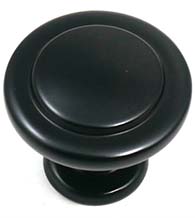 Newport Matte Black Knob, Laurey 57020