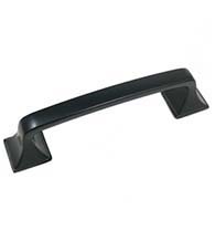 Small Matte Black Newport Cabinet Pull, Laurey 57120