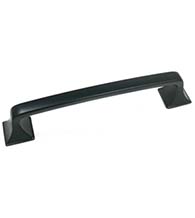 Large Matte Black Newport Cabinet Pull, Laurey 57220