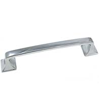 Large Polished Chrome Newport Cabinet Pull, Laurey 57226