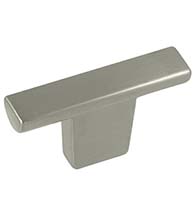Satin Nickel Cosmopolitan T-Knob, Laurey 72928