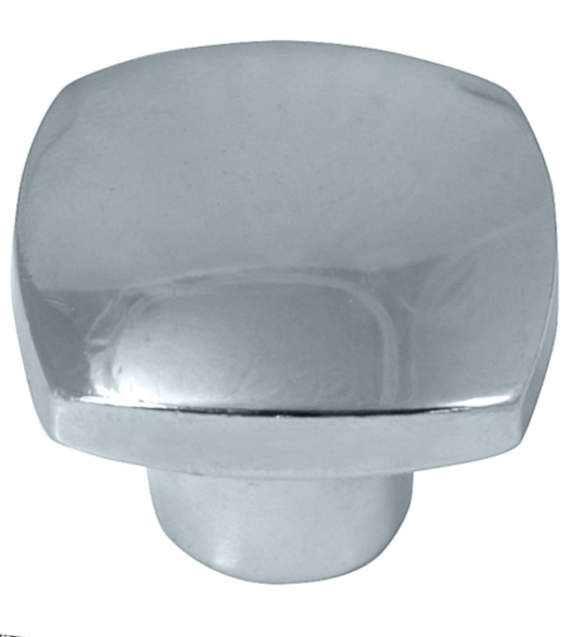 1-1/2 Square Knob Aventura Polished Chrome