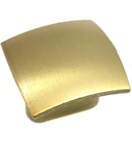 Square Knob Aventura Champagne Brass