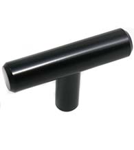 Matte Black Melrose T-Knob, Laurey 87920