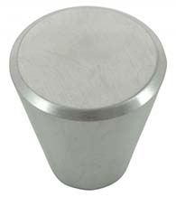 Satin Stainless Steel Cone Cabinet Knob, Laurey 89101