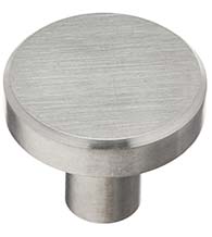 Melrose Stainless Steel Flat Top Knob, Laurey 89401