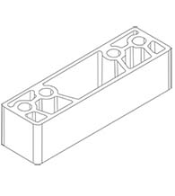 Blade Stop Spacer for LCN 1460 Series Door Closers, LCN 1460-61