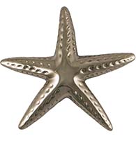 Large Nickel Silver Starfish Door Knocker, Michael Healy MH1063