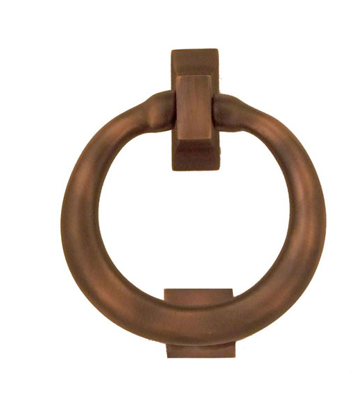 Oiled Bronze Ring Premium Size Door Knocker