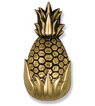 6 Inch Brass Palm Springs Pineapple Door Knocker, Michael Healy MHS11