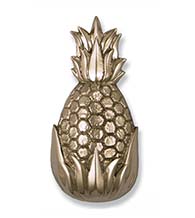 6 Inch Nickel Silver Palm Springs Pineapple Door Knocker, Michael Healy MHS12