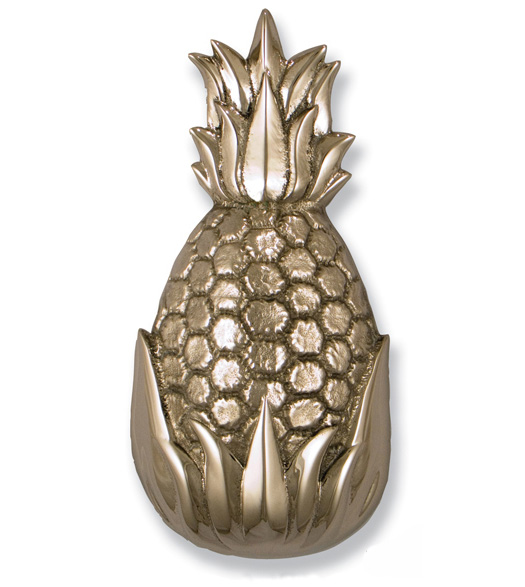 Hospitality Pineapple Door Knocker in Nickel