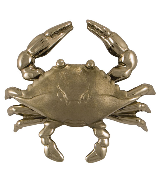 Standard Nickel Silver Blue Crab Door Knocker