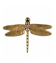 4-1/2 Inch Polished Brass Dragonfly Door Knocker, Michael Healy MHS21