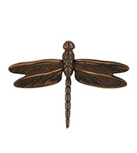 4-1/2 Inch Oiled Bronze Dragonfly Door Knocker, Michael Healy MHS23