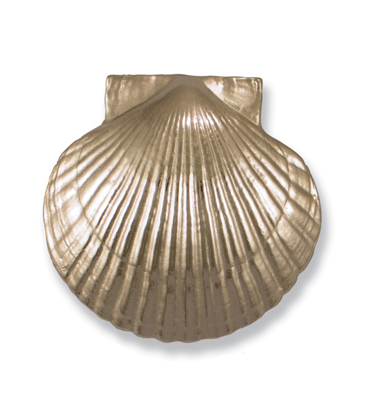 Nickel Silver Bay Scallop Door Knocker