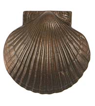 Bay Scallop Door Knocker in Oiled Bronze, Michael Healy MHS33