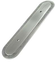 Oblong Vanilla Guerlain Cabinet Knob Backplate, MNG 169