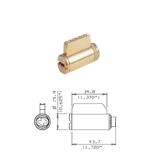 Lock Cylinder for Schlage F-Series Knobs
