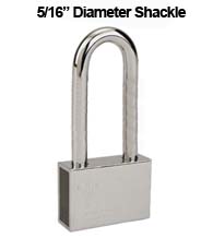 Mul-T-Lock Security Padlock with 5/16 Diameter Shackle, 4 Inch Clearance