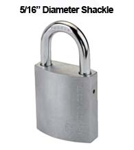 Medium Duty Brass Padlock With 5/16 Shackle, Mul-T-Lock G47G1