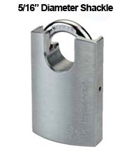 5/16 Diameter Protected Shackle Padlock, Mul-T-Lock G47P