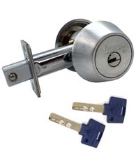 Mul-T-Lock Double Cylinder Thick Door Deadbolt, 206SP-HD2-THK
