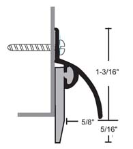 36 Inch Rain Drip Guard Door Sweep, NGP 1015V-36