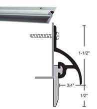 48 Inch Rain Guard Vinyl  Blade Sweep, NGP 101V-48